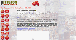 Desktop Screenshot of pittstontomatofestival.com